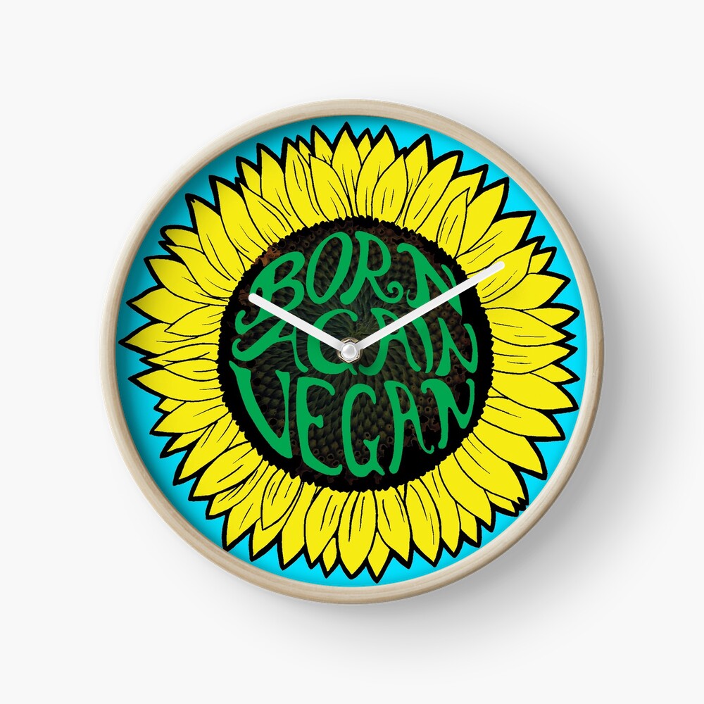 Born Again Vegan Clock
