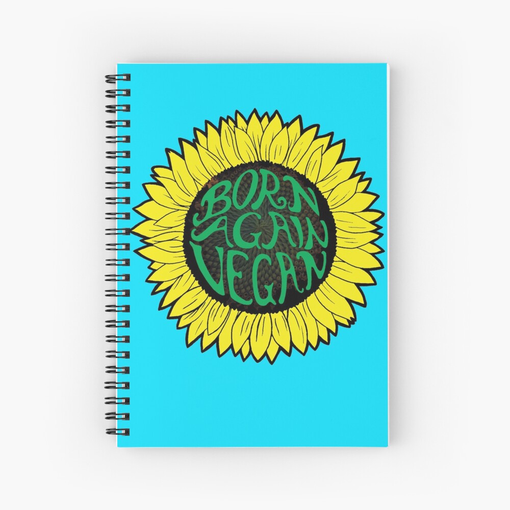 Born Again Vegan Spiral Notebook