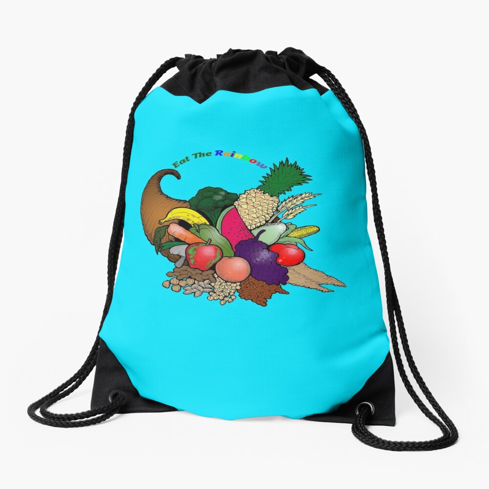 Eat The Rainbow Drawstring Bag