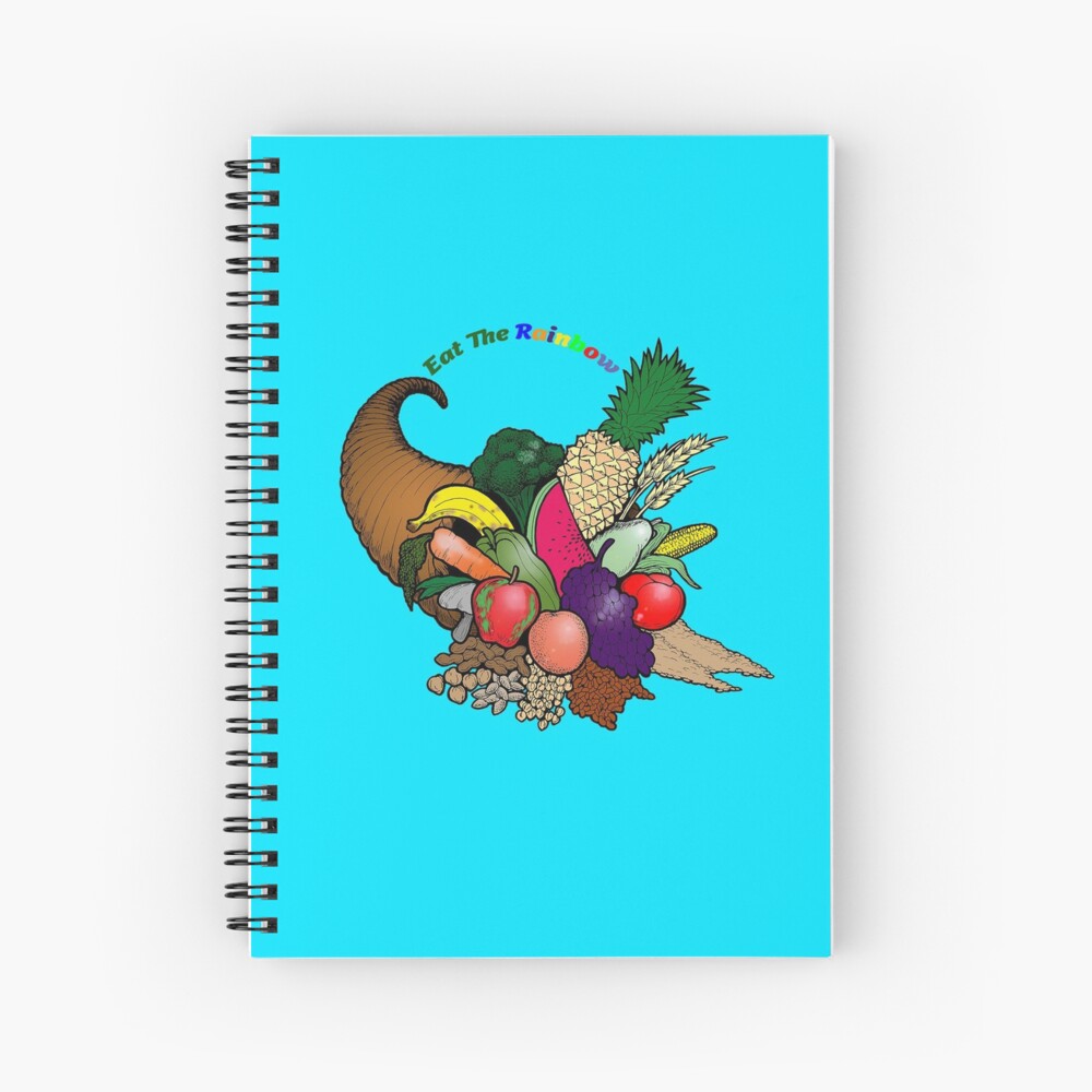 Eat The Rainbow Spiral Notebook