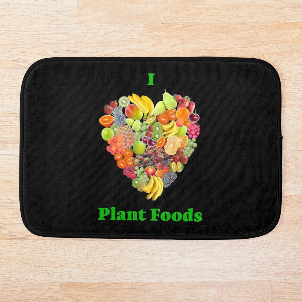 I Heart Plant Foods Bath Mat