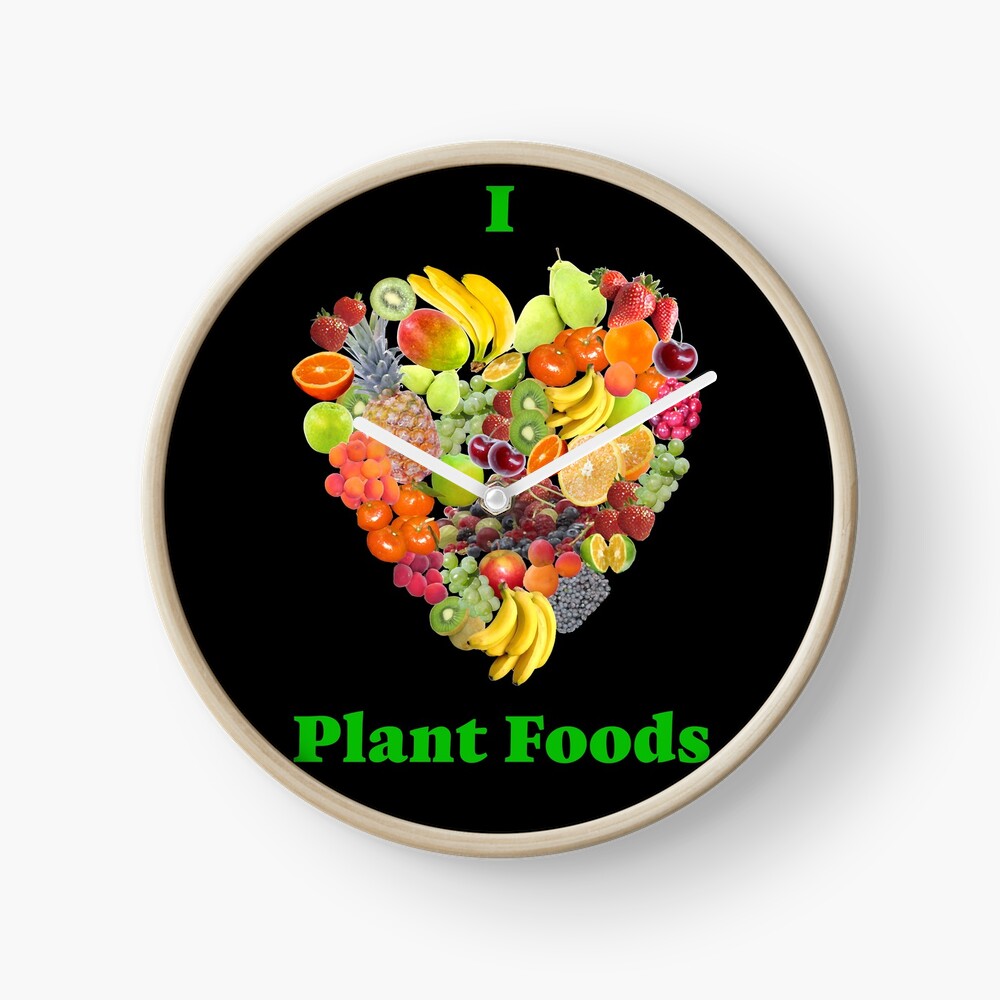 I Heart Plant Foods Clock