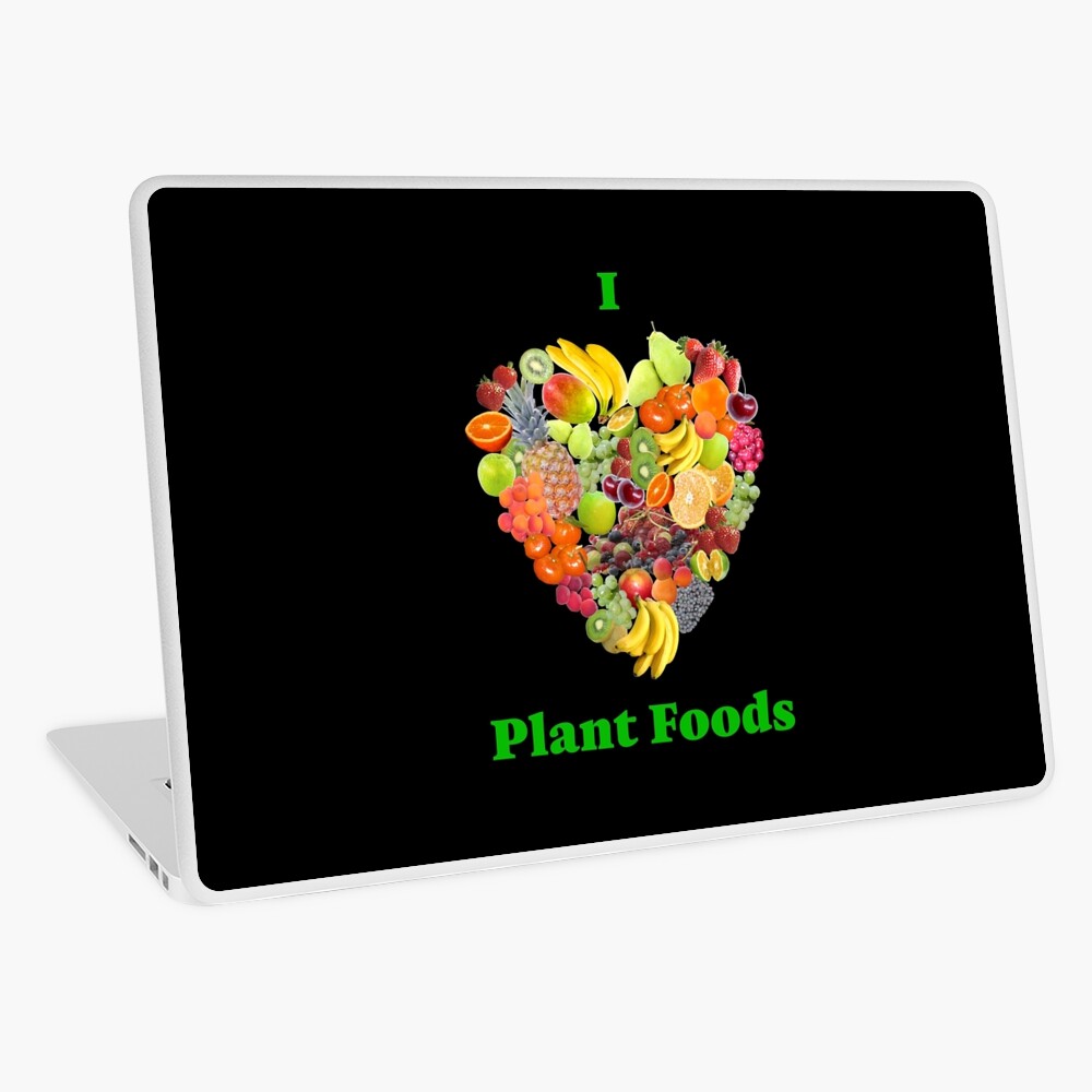 I Heart Plant Foods Laptop Skin