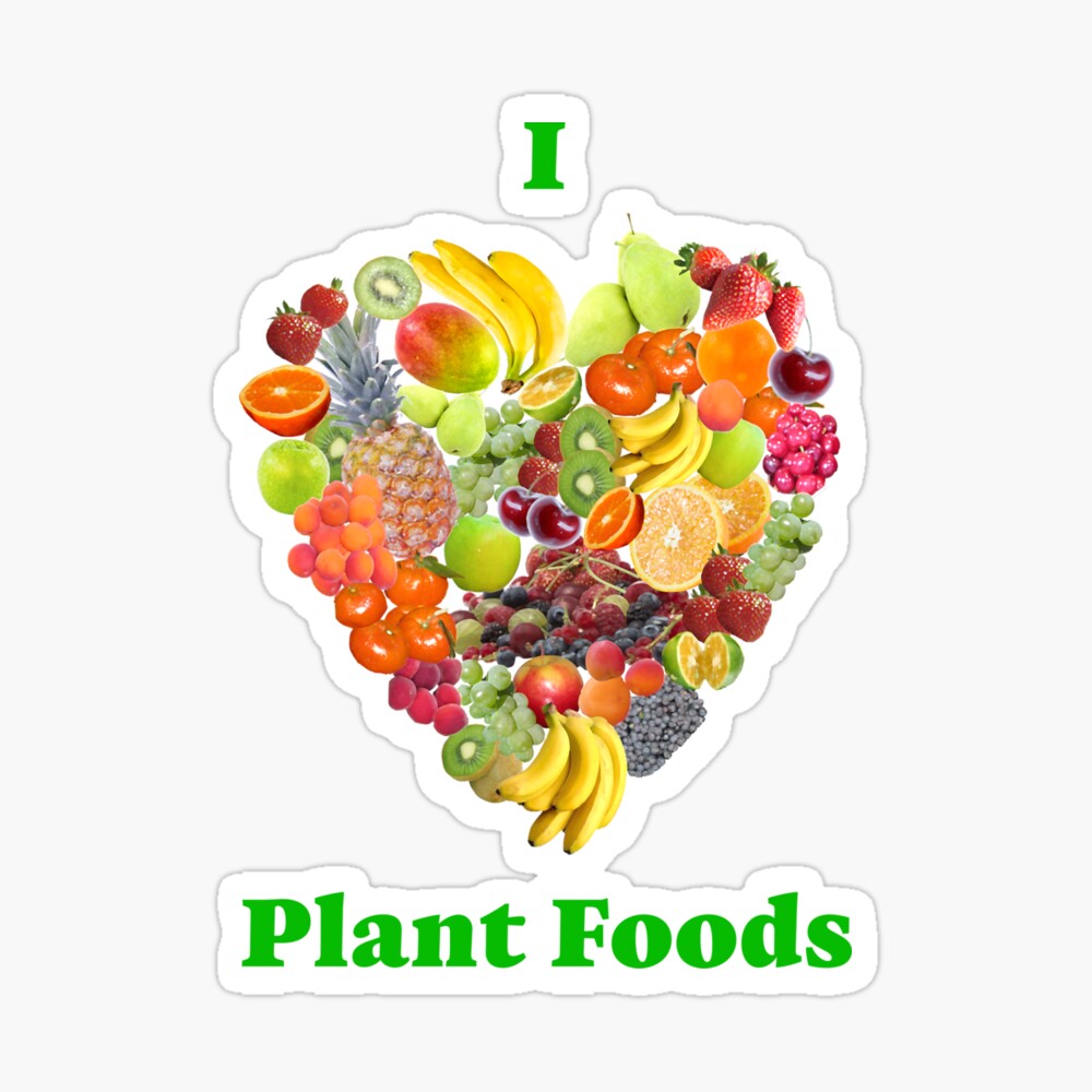 I Heart Plant Foods Sticker