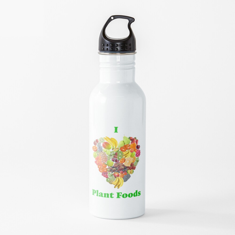 I Heart Plant Foods Water Bottle