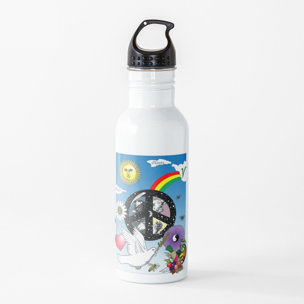 Peace + Plants Water Bottle