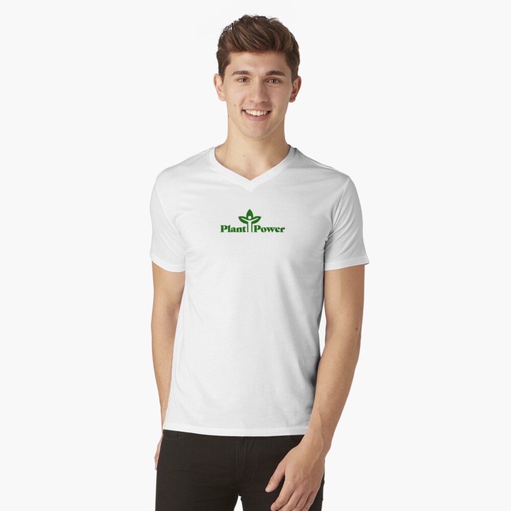 Plant Power V-Neck T-Shirt