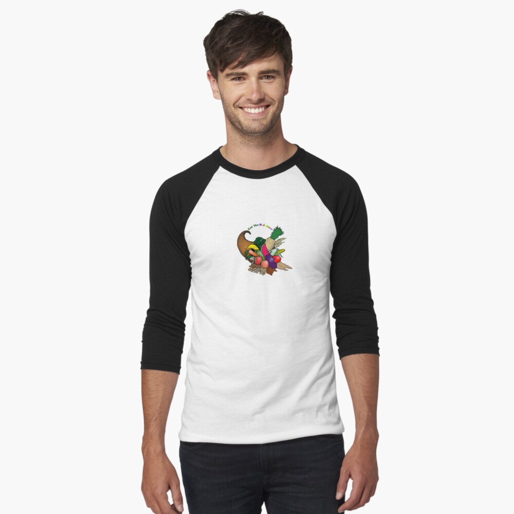 Eat The Rainbow Baseball Sleeve T-Shirt