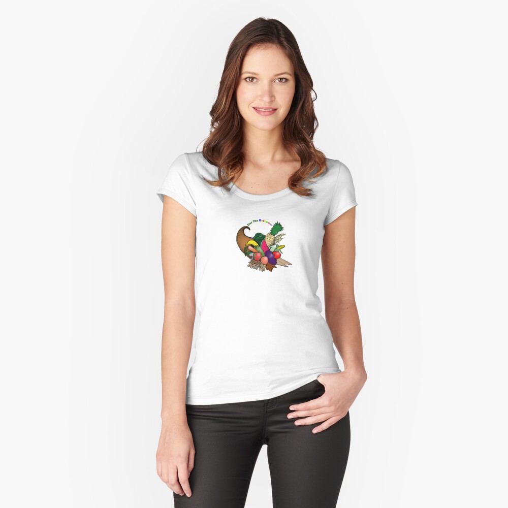 Eat The Rainbow Fitted Scoop T-Shirt