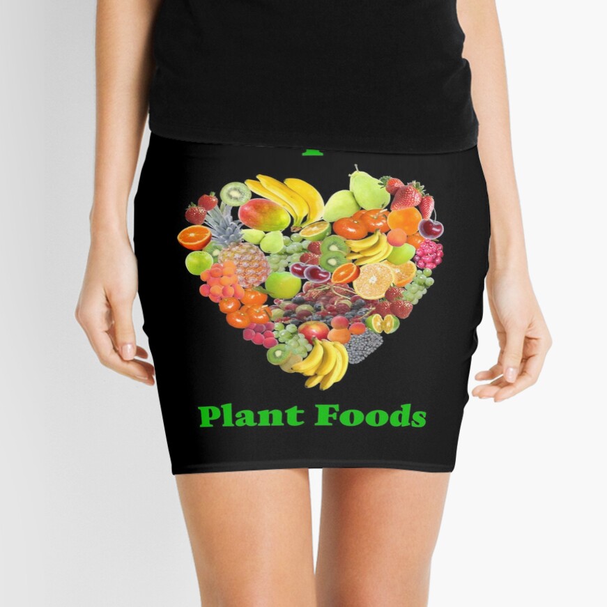 I Heart Plant Foods Mini Skirt