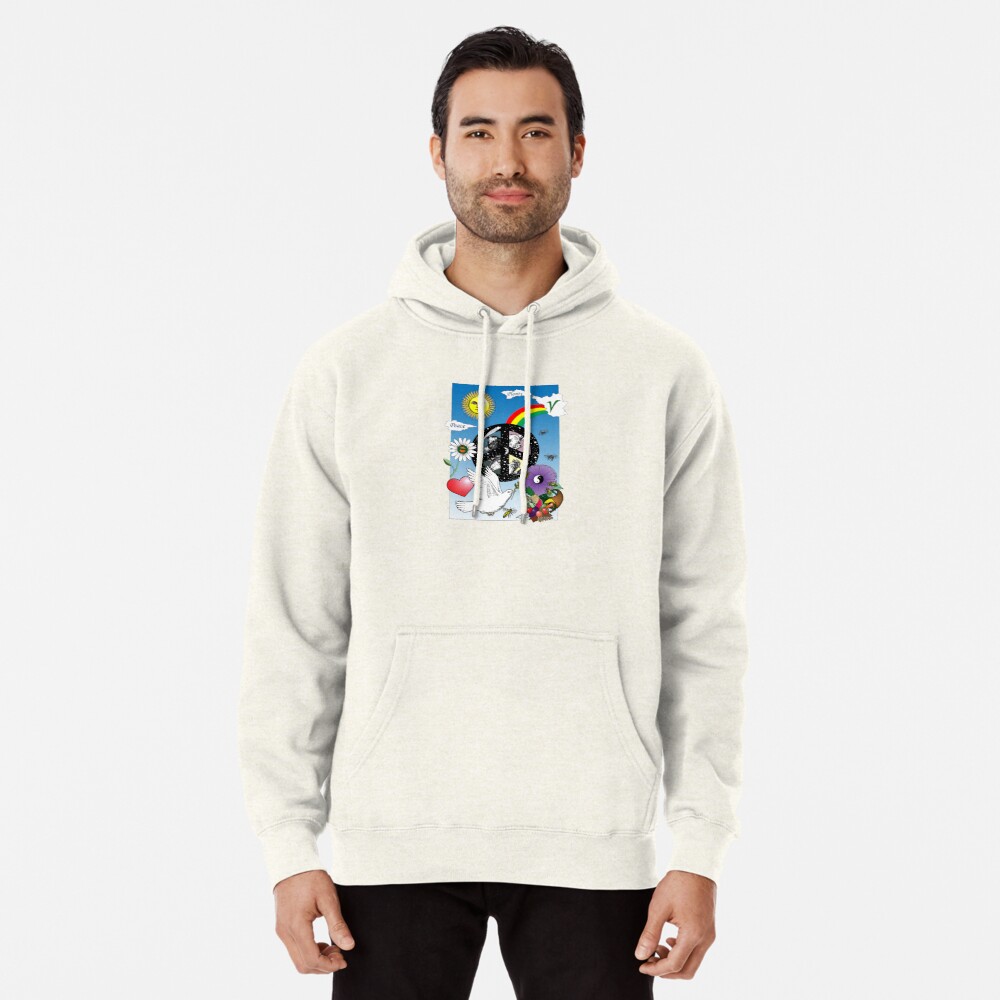 Peace + Plants Pullover Hoodie