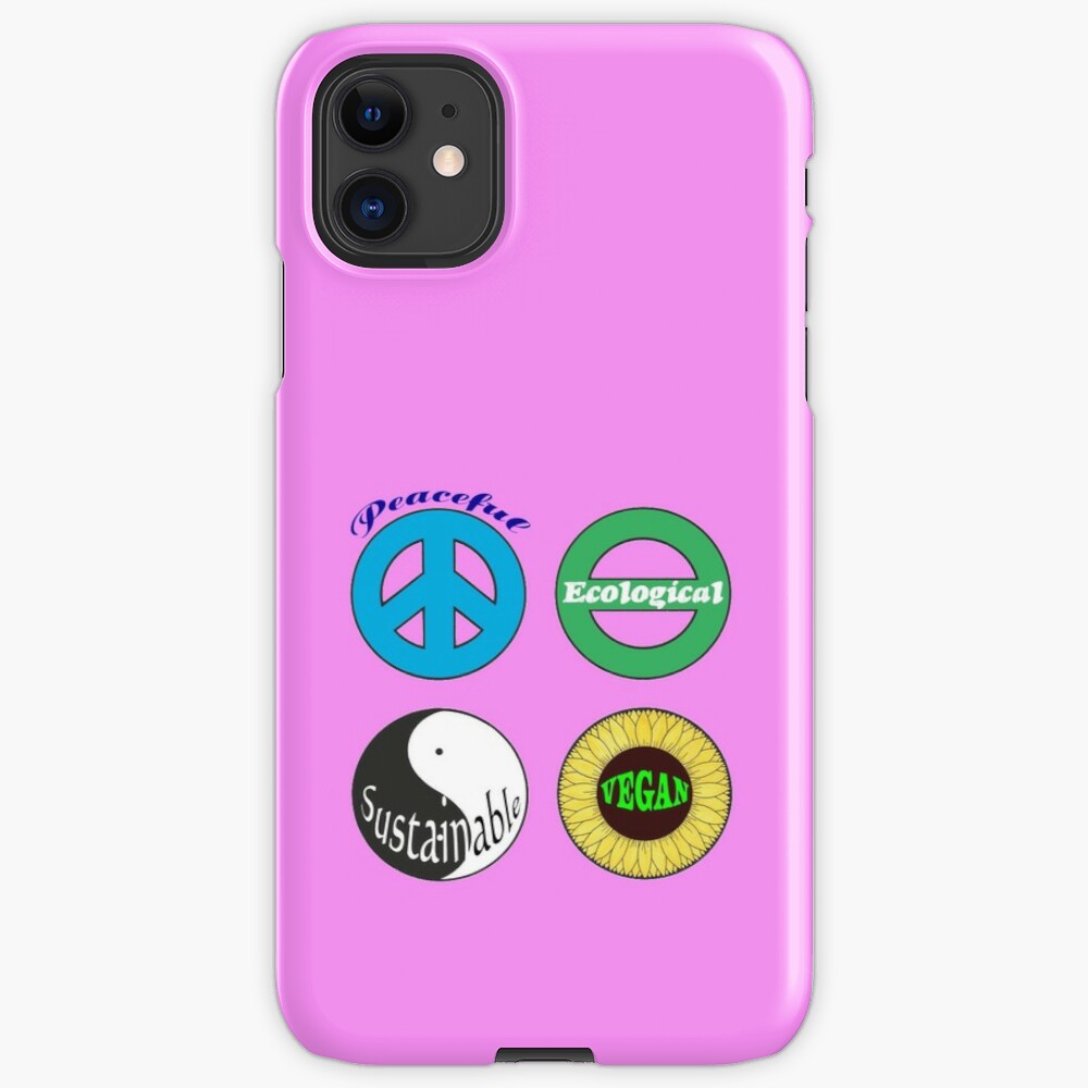 Peaceful - Ecological - Sustainable - Vegan iPhone Snap Case 