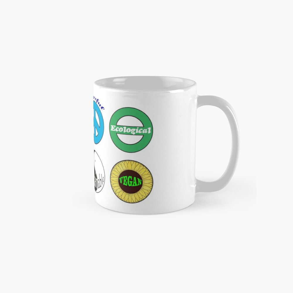Peaceful - Ecological - Sustainable - Vegan Mug
