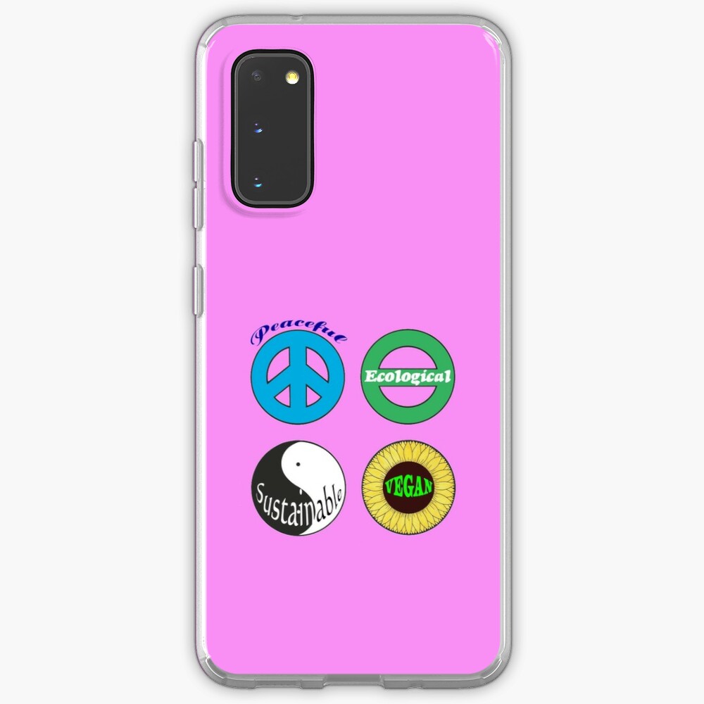 Peaceful - Ecological - Sustainable - Vegan Soft Case for Samsung Galaxy