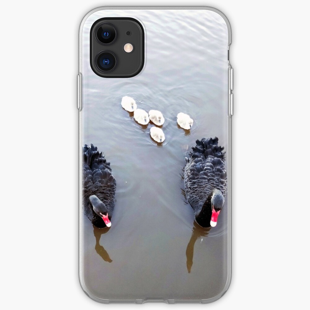 Black Swan Family iPhone Soft Case