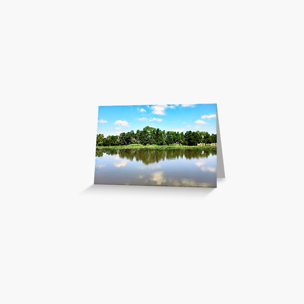 Blue Sky Reflections Greeting Card