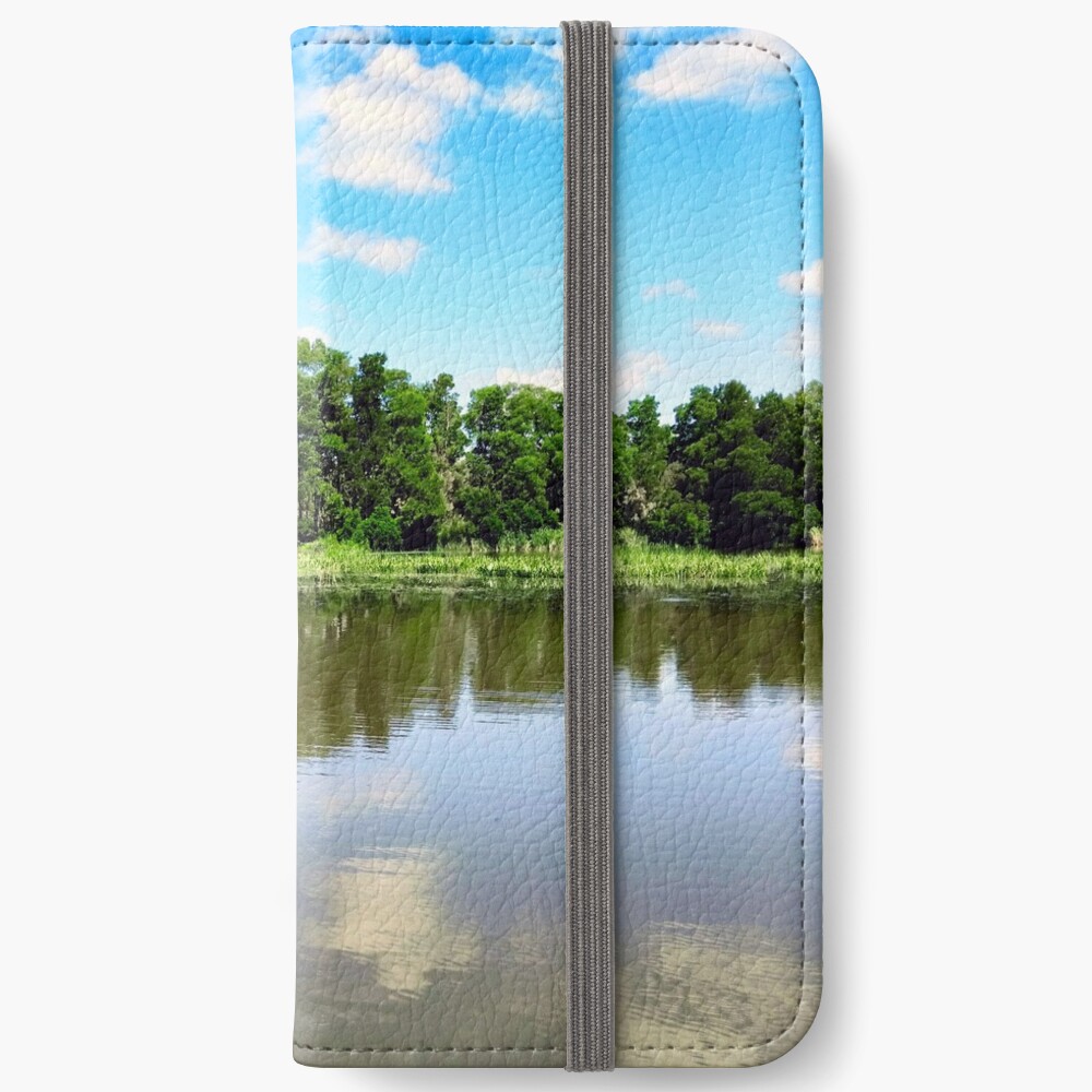 Blue Sky Reflections iPhone Wallet