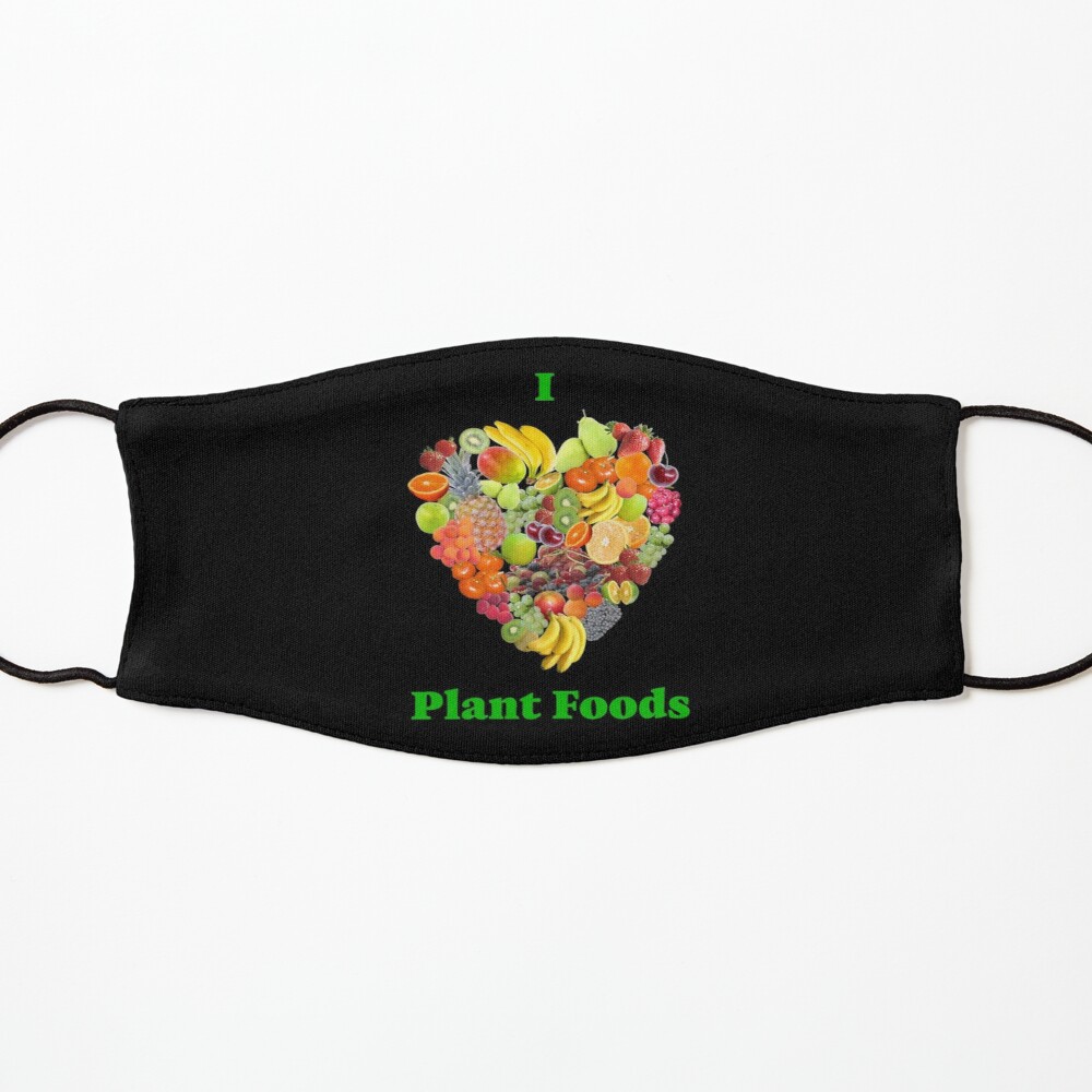 I Heart Plant Foods Kids Mask