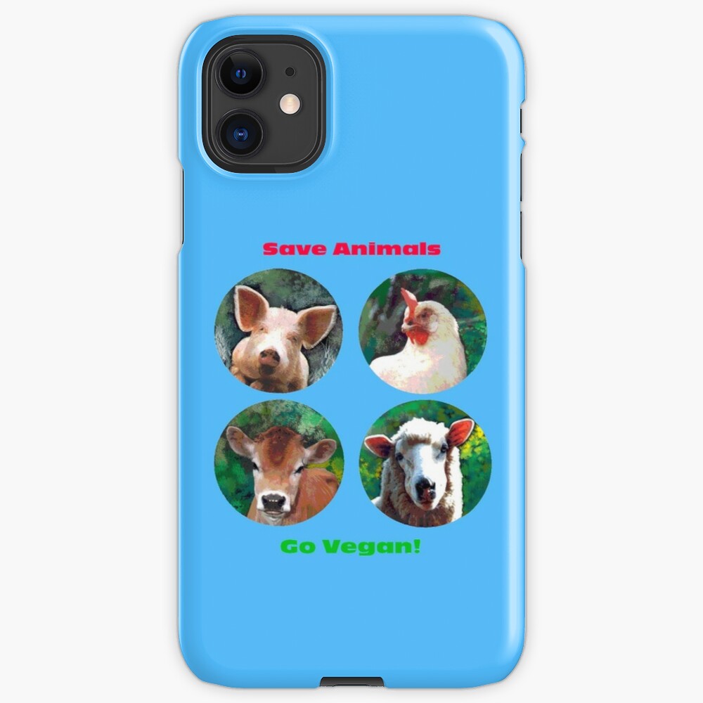 Save Animals – Go Vegan! iPhone Snap Case