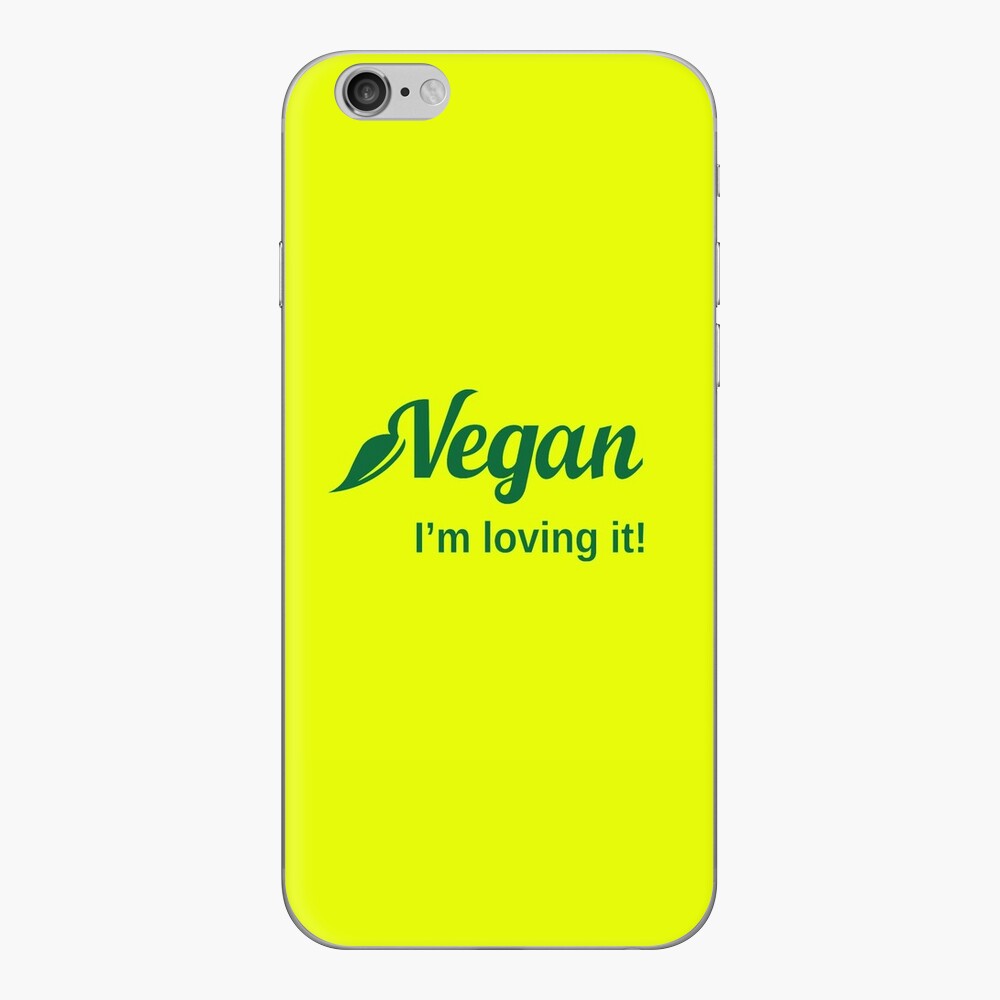 Vegan I'm Loving It iPhone Skin