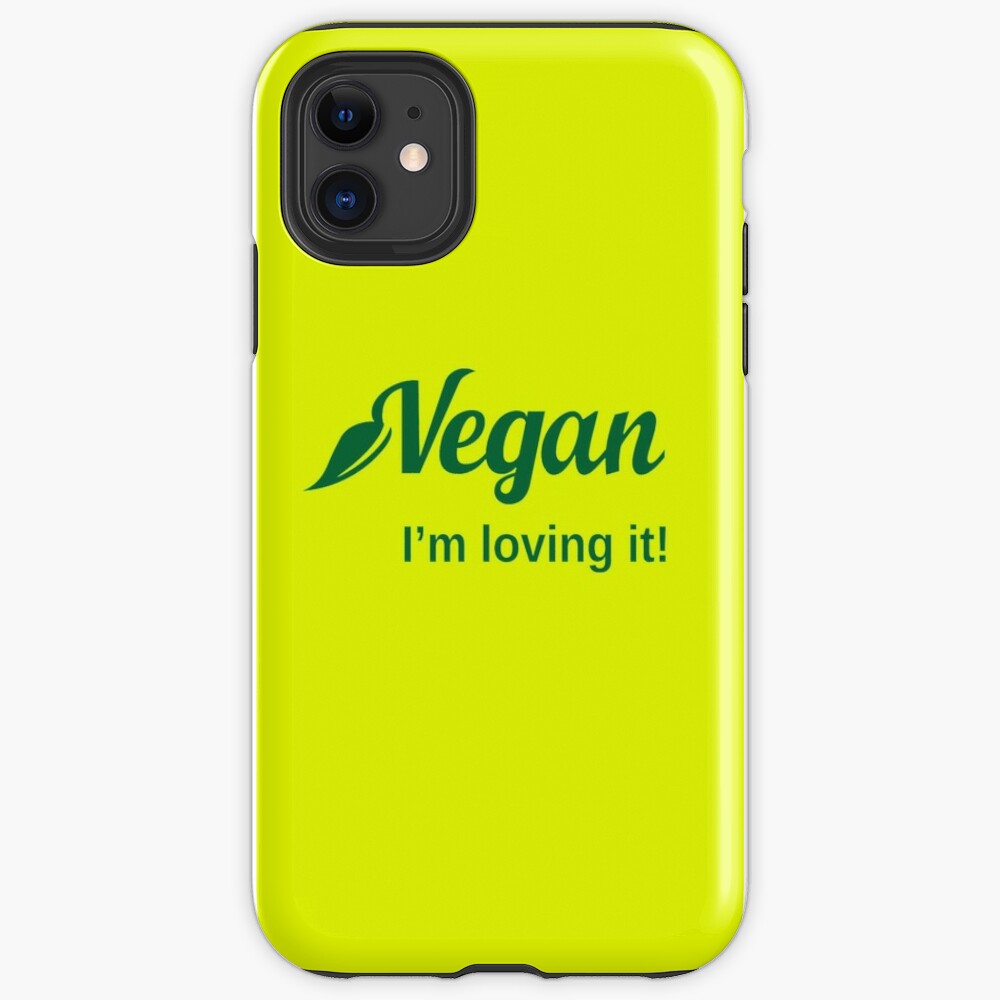 Vegan I'm Loving It iPhone Tough Case