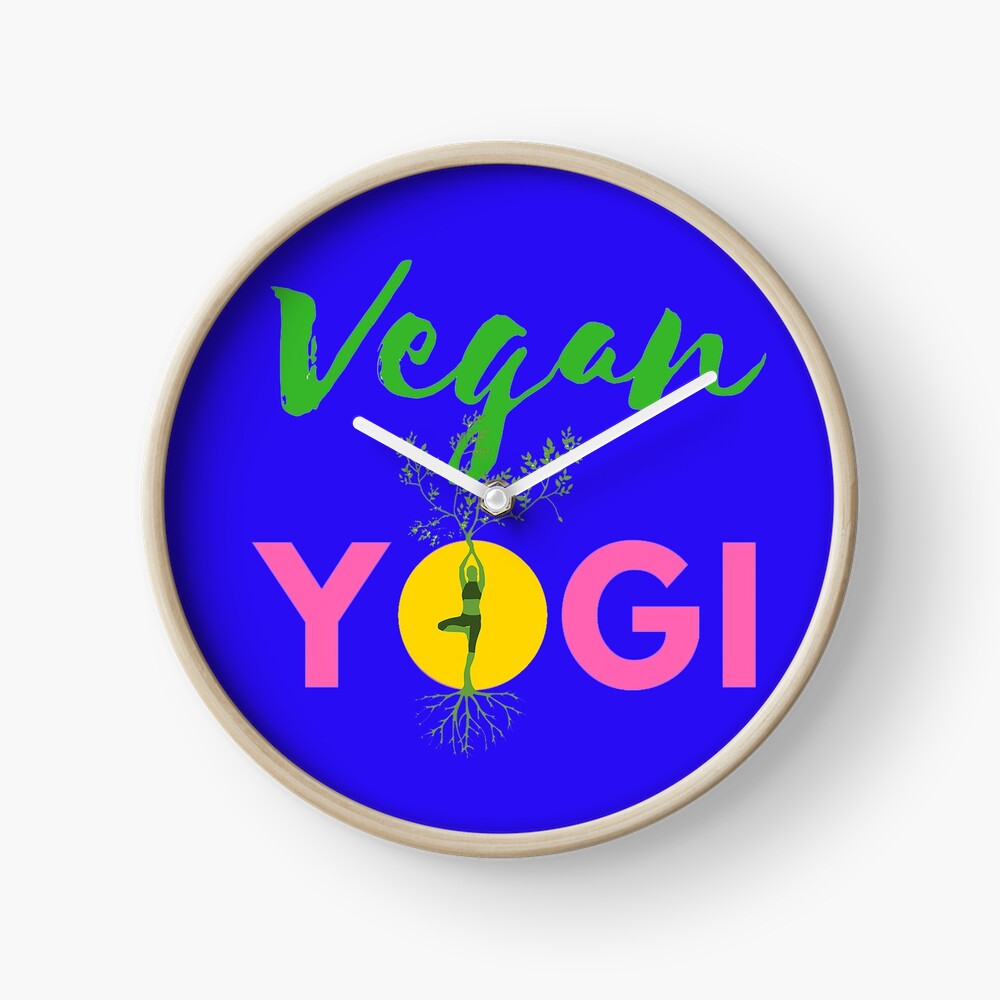 Vegan Yogi Clock