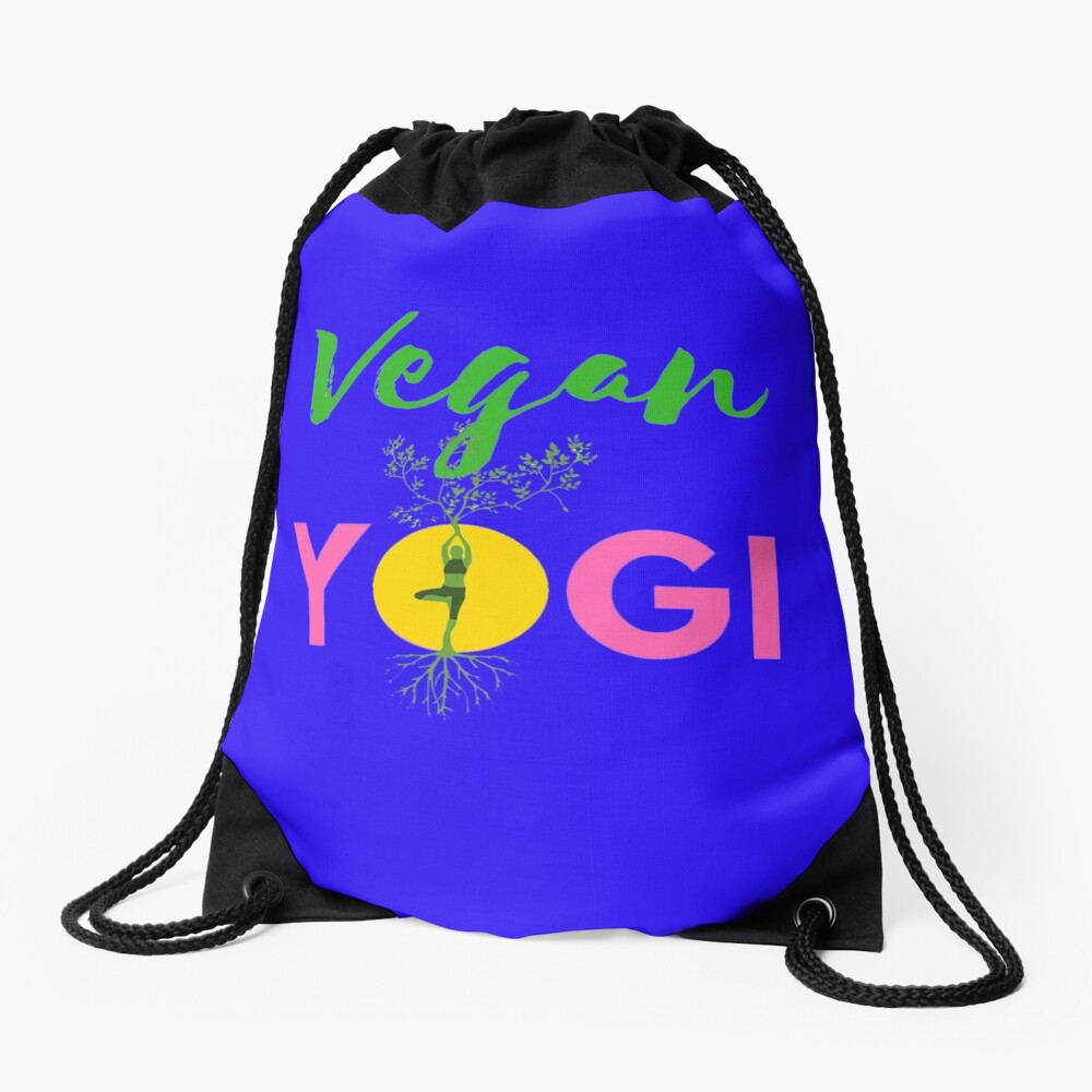 Vegan Yogi Drawstring Bag