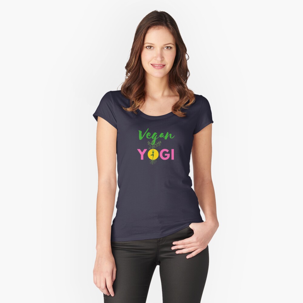 Vegan Yogi Fitted Scoop T-Shirt
