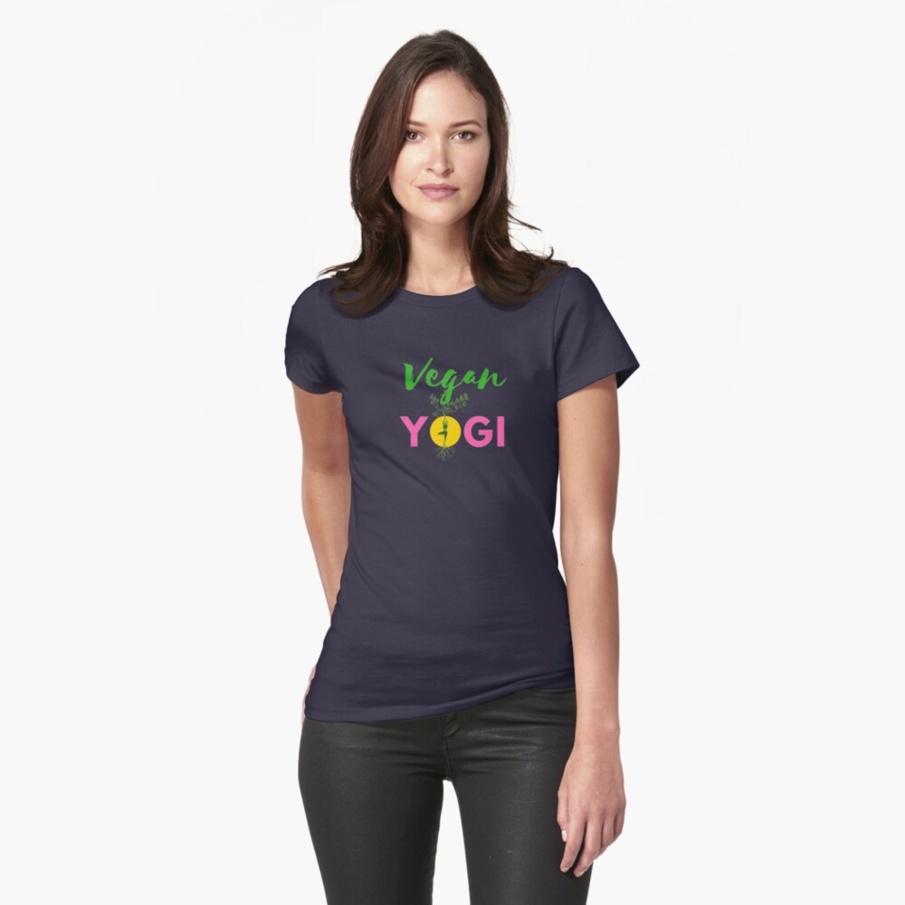 Vegan Yogi Fitted T-Shirt