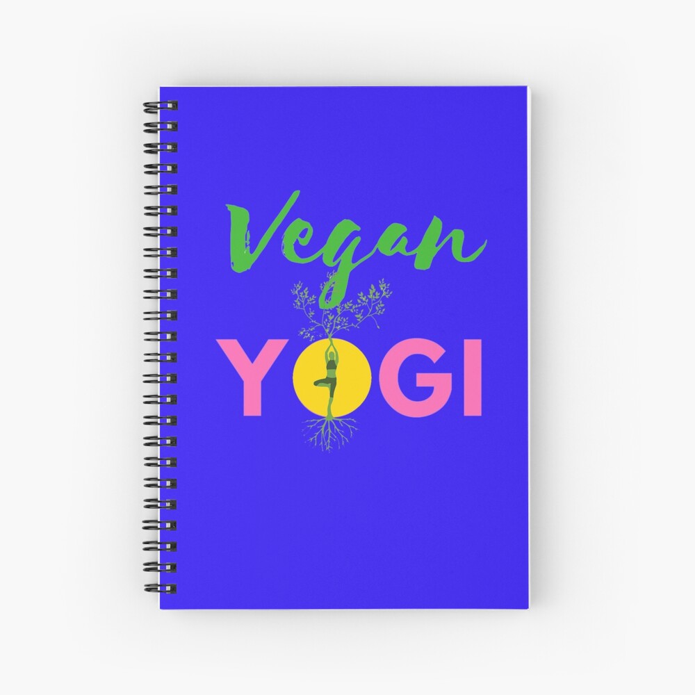 Vegan Yogi Spiral Notebook