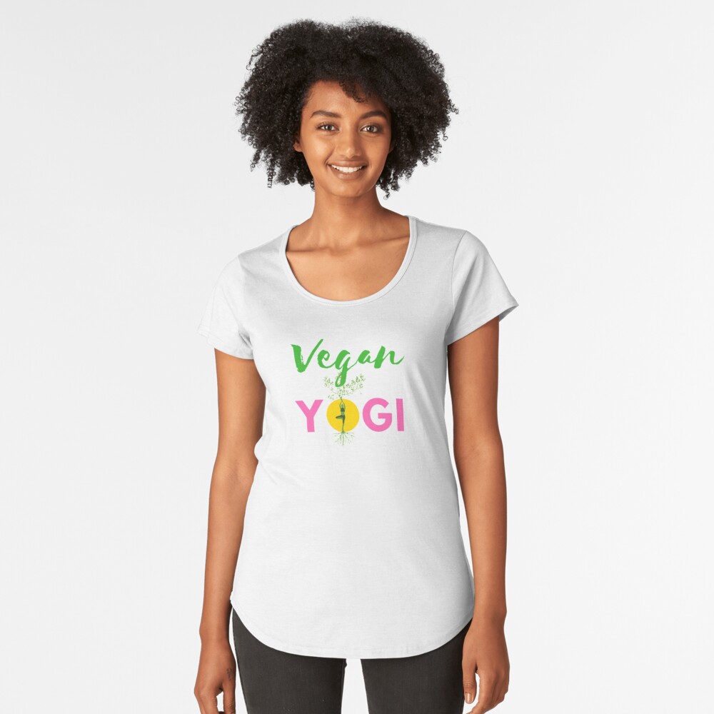 Vegan Yogi Premium Scoop T-Shirt