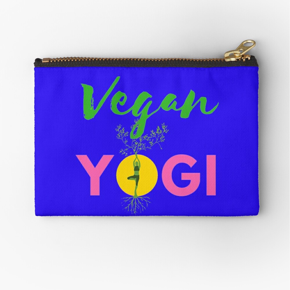 vegan yogi zipper pouch